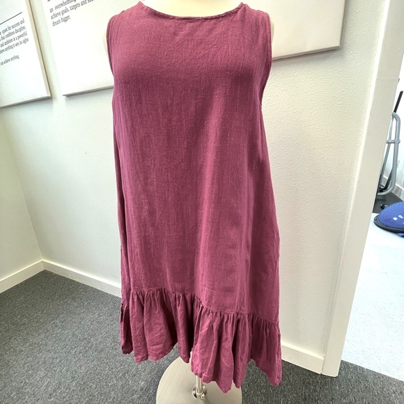 Bryn Walker Angelita Light Linen Dress L - Picture 1 of 4